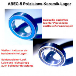 ABEC5 BB86+90+92 Keramik Tretlager 41mm Pressfit für 24mm Kurbel